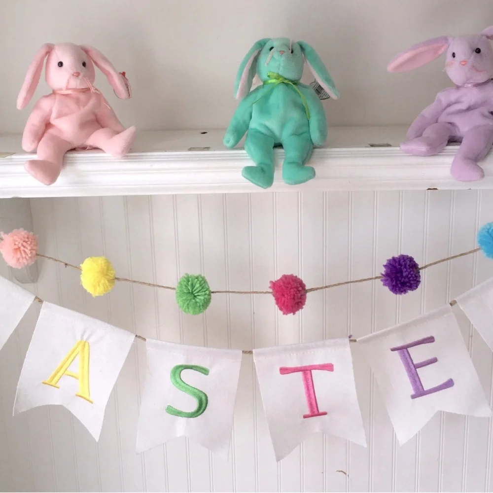 Easter Banner with Pom Pom’s